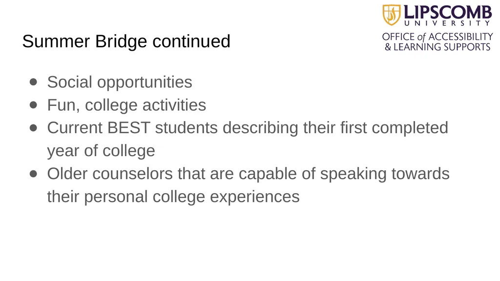 Beyond Accommodations: Increasing the Retention of - slide 18 of 23