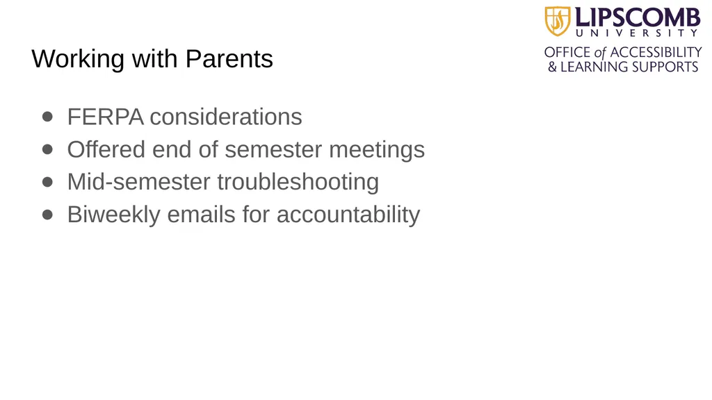 Beyond Accommodations: Increasing the Retention of - slide 13 of 23