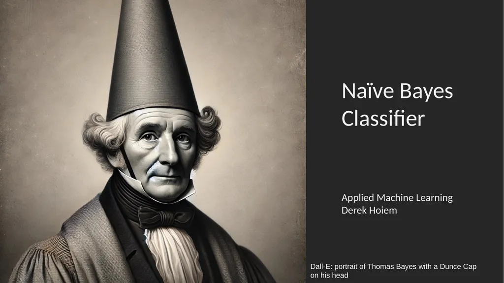 Naïve Bayes Classifier Applied Machine Learning - slide 1 of 36