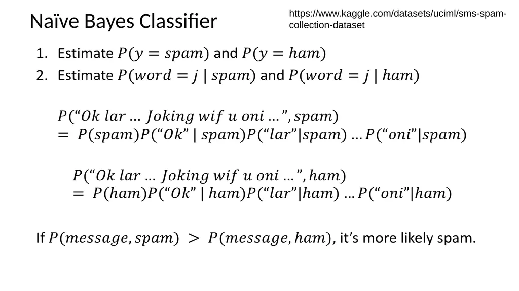 Naïve Bayes Classifier Applied Machine Learning - slide 19 of 36