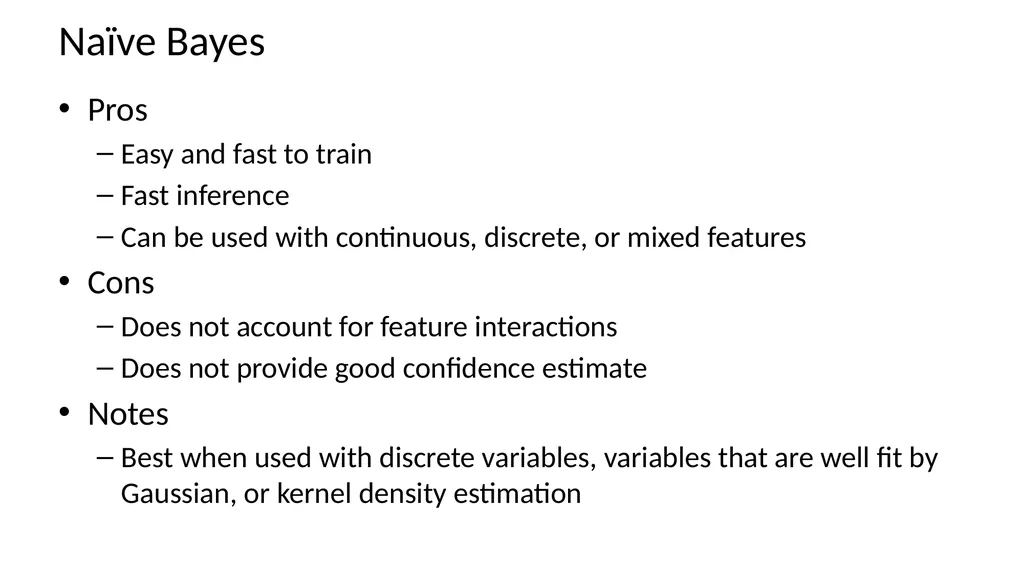 Naïve Bayes Classifier Applied Machine Learning - slide 34 of 36