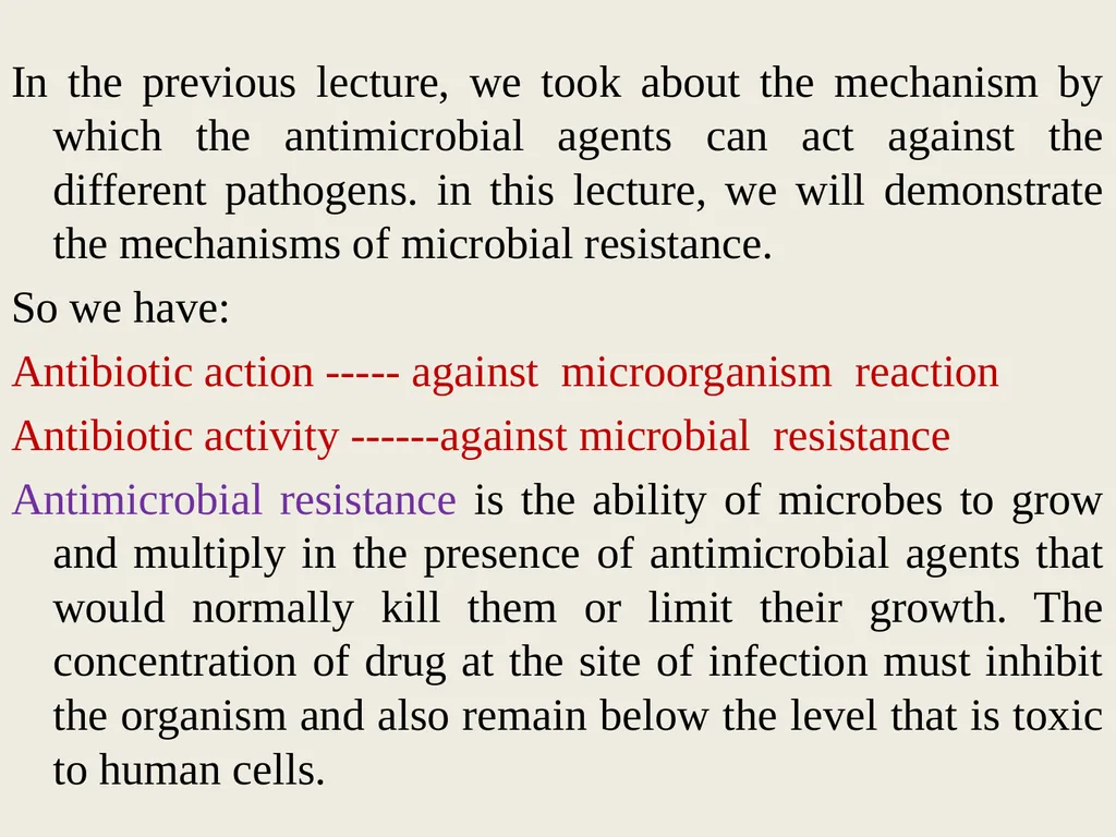 3rd lecture in Antibiotics The Antimicrobial - slide 2 of 32