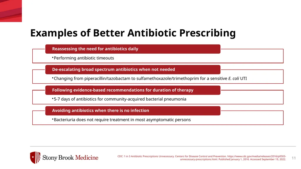 Antimicrobial Stewardship & Antibiotic Resistance - slide 11 of 17
