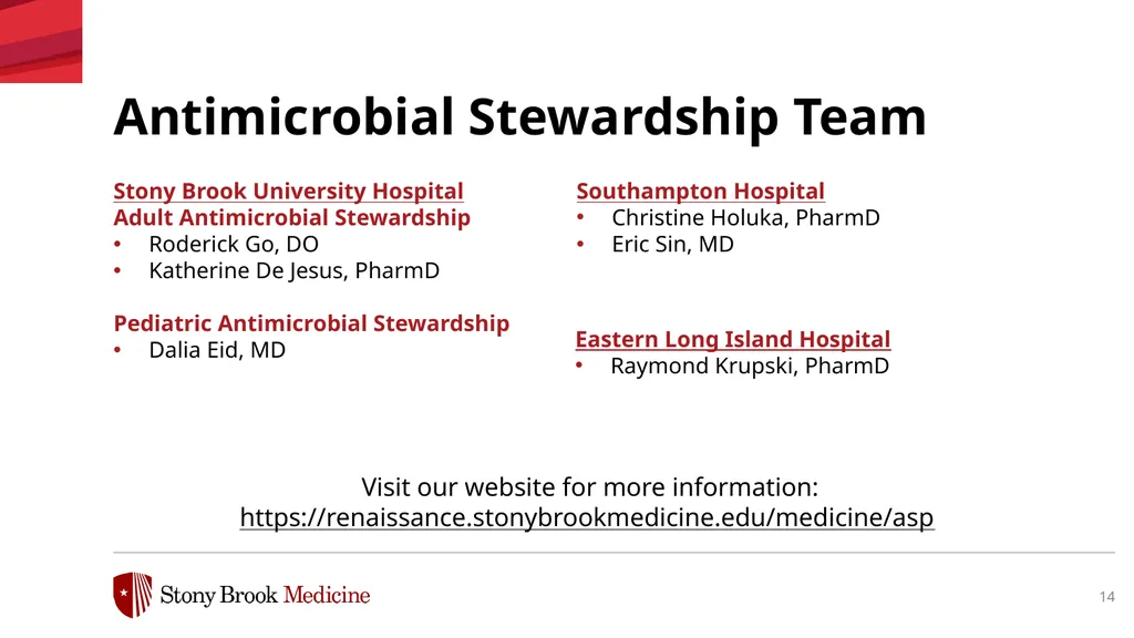 Antimicrobial Stewardship & Antibiotic Resistance - slide 14 of 17