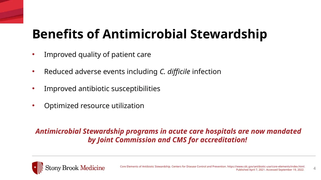 Antimicrobial Stewardship & Antibiotic Resistance - slide 4 of 17