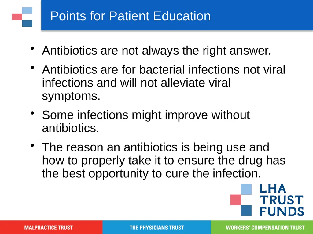 Antibiotic Stewardship Basic Training Objectives - slide 40 of 43