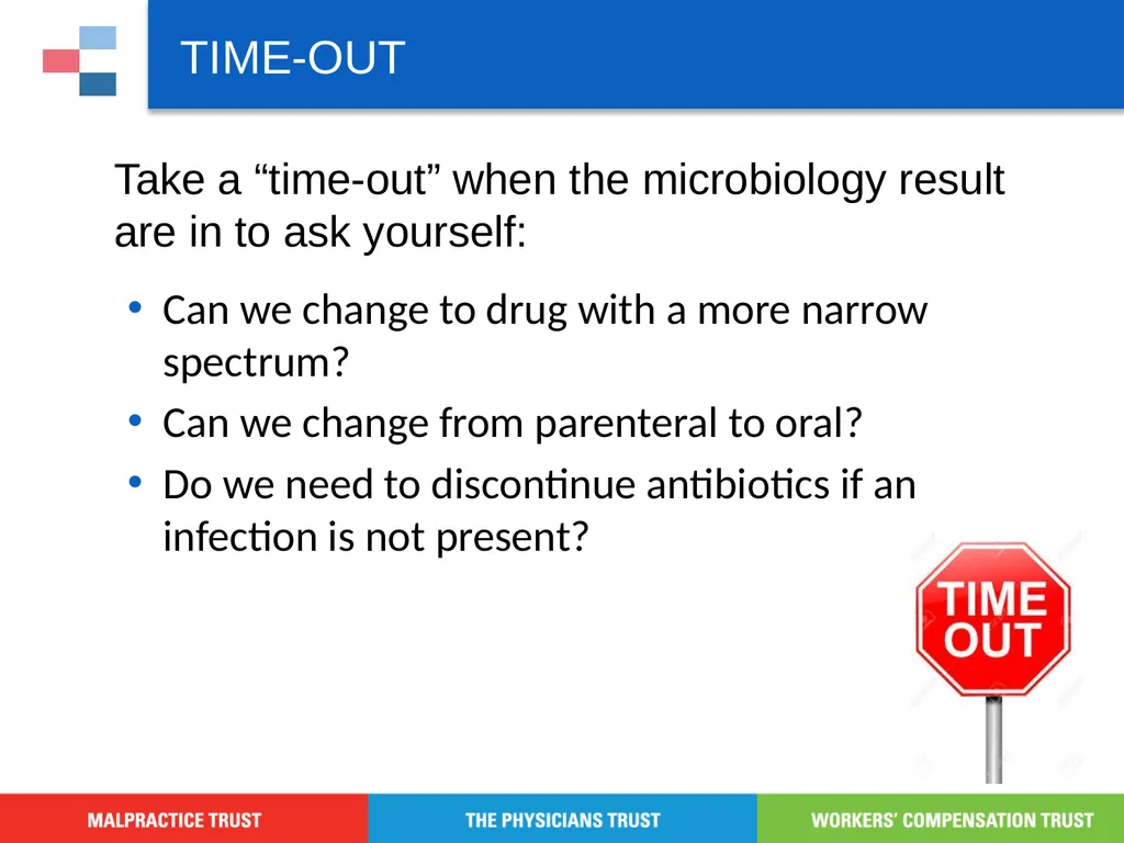 Antibiotic Stewardship Basic Training Objectives - slide 30 of 43
