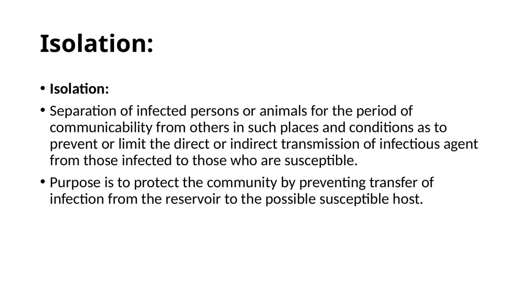 Outbreak Management including Quarantine, - slide 26 of 28