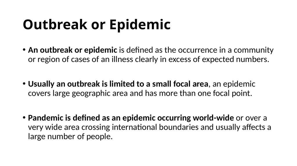 Outbreak Management including Quarantine, - slide 9 of 28