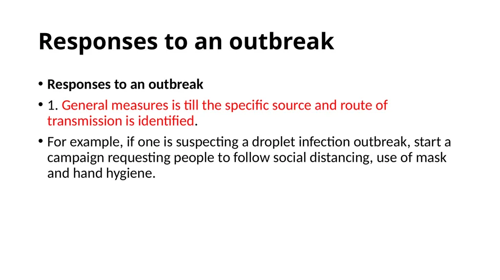 Outbreak Management including Quarantine, - slide 24 of 28