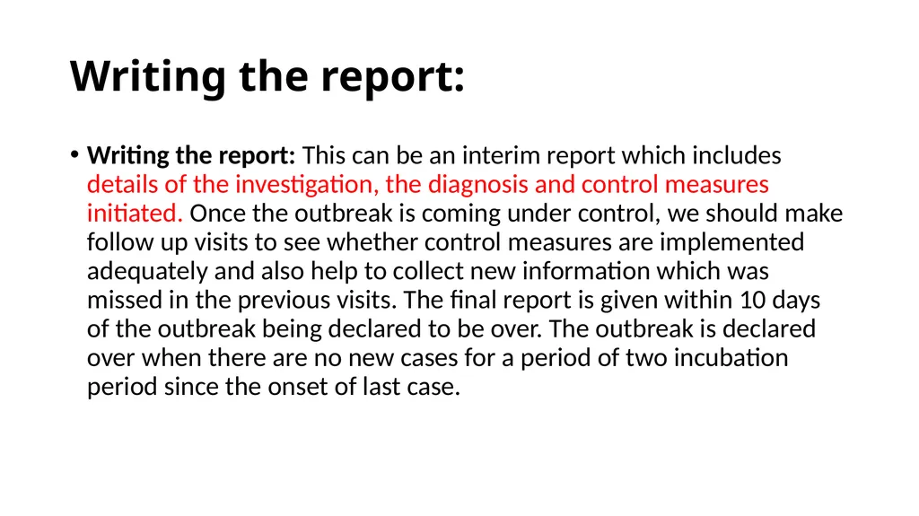 Outbreak Management including Quarantine, - slide 23 of 28