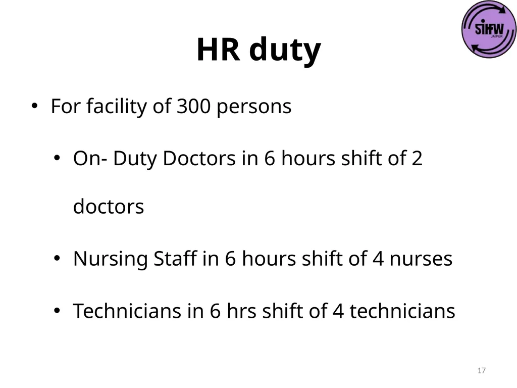 Guidelines for Quarantine facilities for COVID -19 - slide 17 of 42