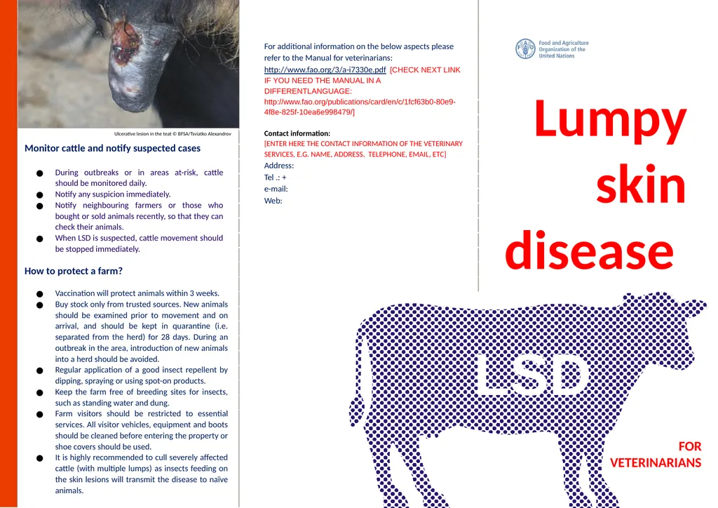 Monitor cattle and notify suspected cases During - slide 1 of 2