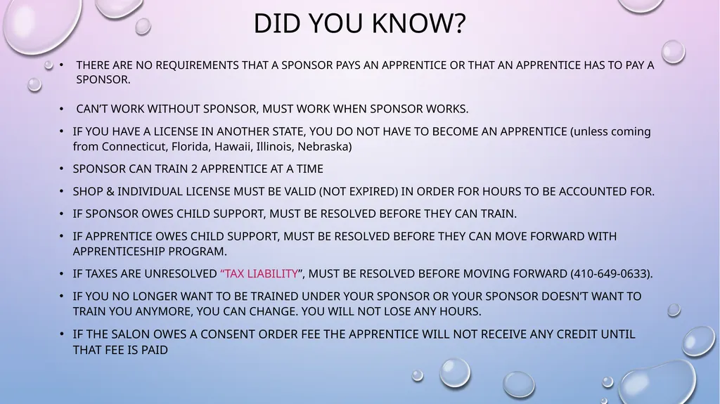 . THE MARYLAND BOARD OF COSMETOLOGISTS - slide 14 of 17
