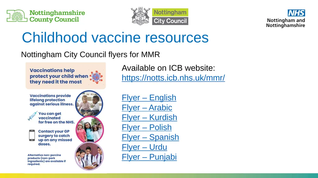 Vaccination webinar For community leaders, - slide 12 of 21