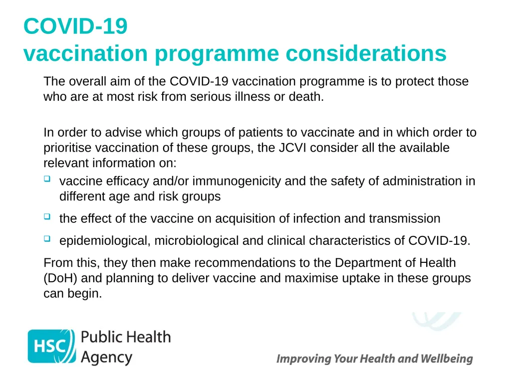 COVID-19 vaccination programme for adults - slide 46 of 82