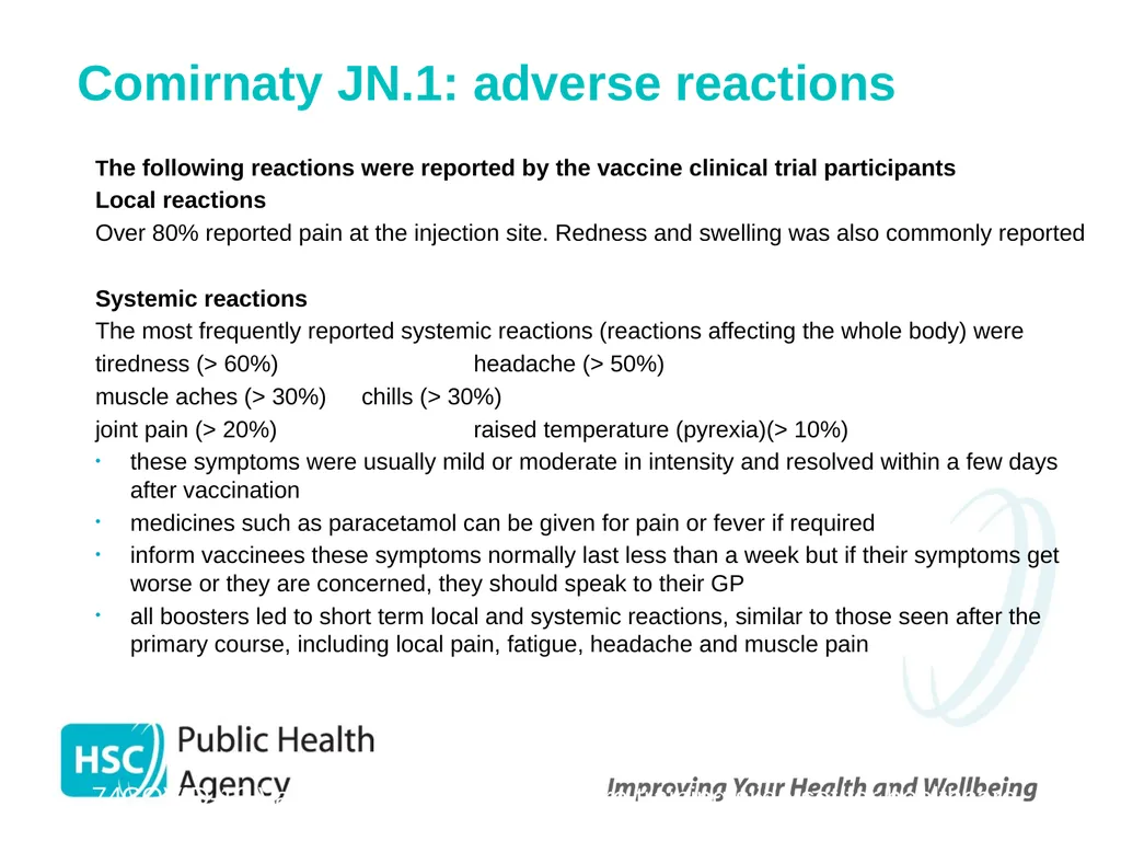 COVID-19 vaccination programme for adults - slide 74 of 82