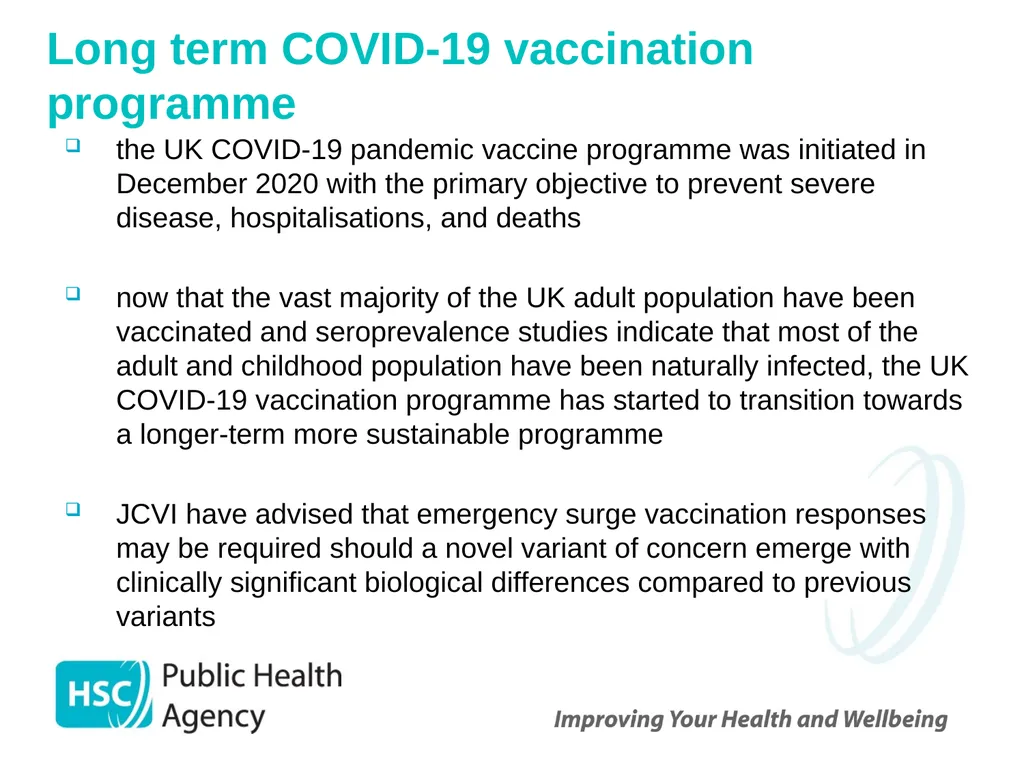 COVID-19 vaccination programme for adults - slide 63 of 82