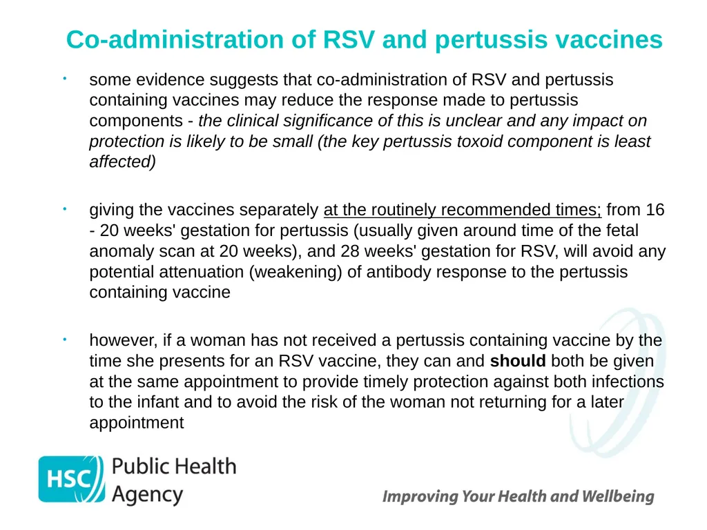 Respiratory syncytial virus (RSV) immunisation for - slide 35 of 39