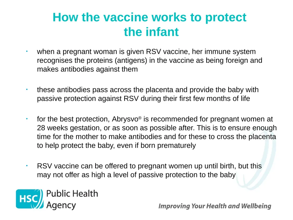 Respiratory syncytial virus (RSV) immunisation for - slide 17 of 39
