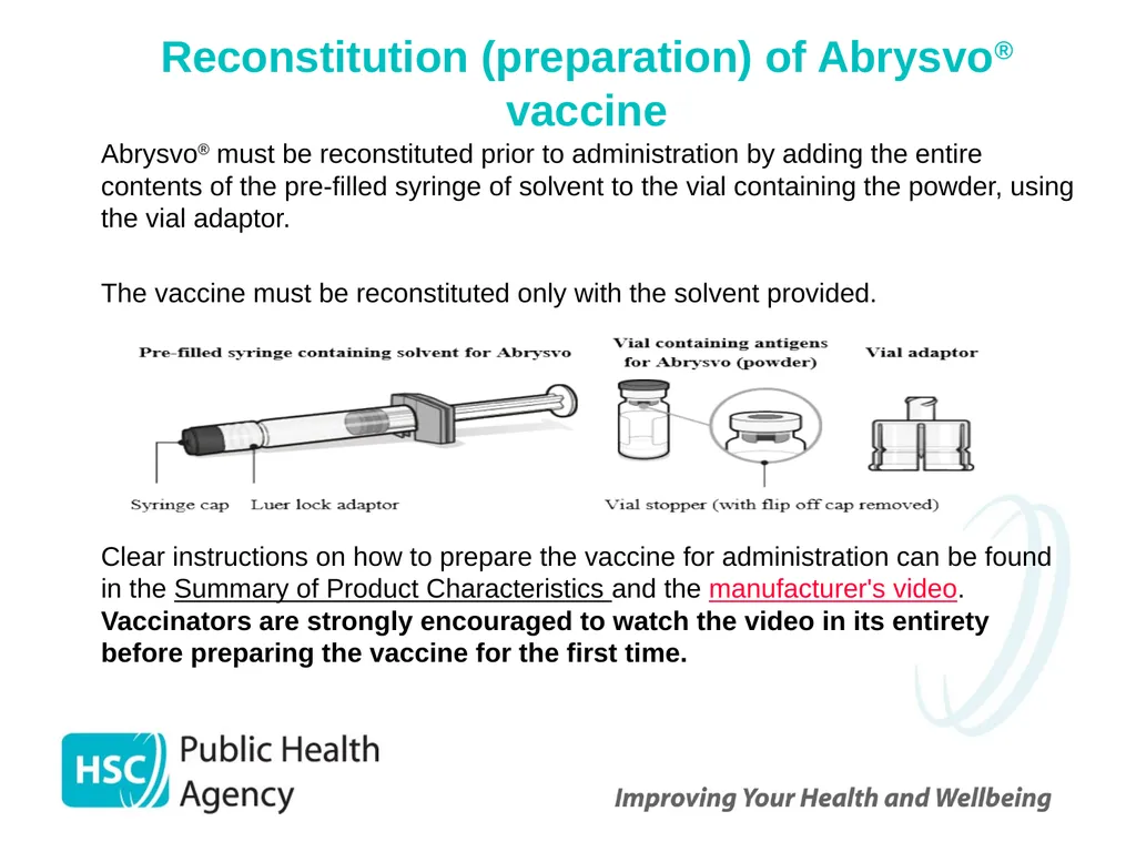 Respiratory syncytial virus (RSV) immunisation for - slide 29 of 39