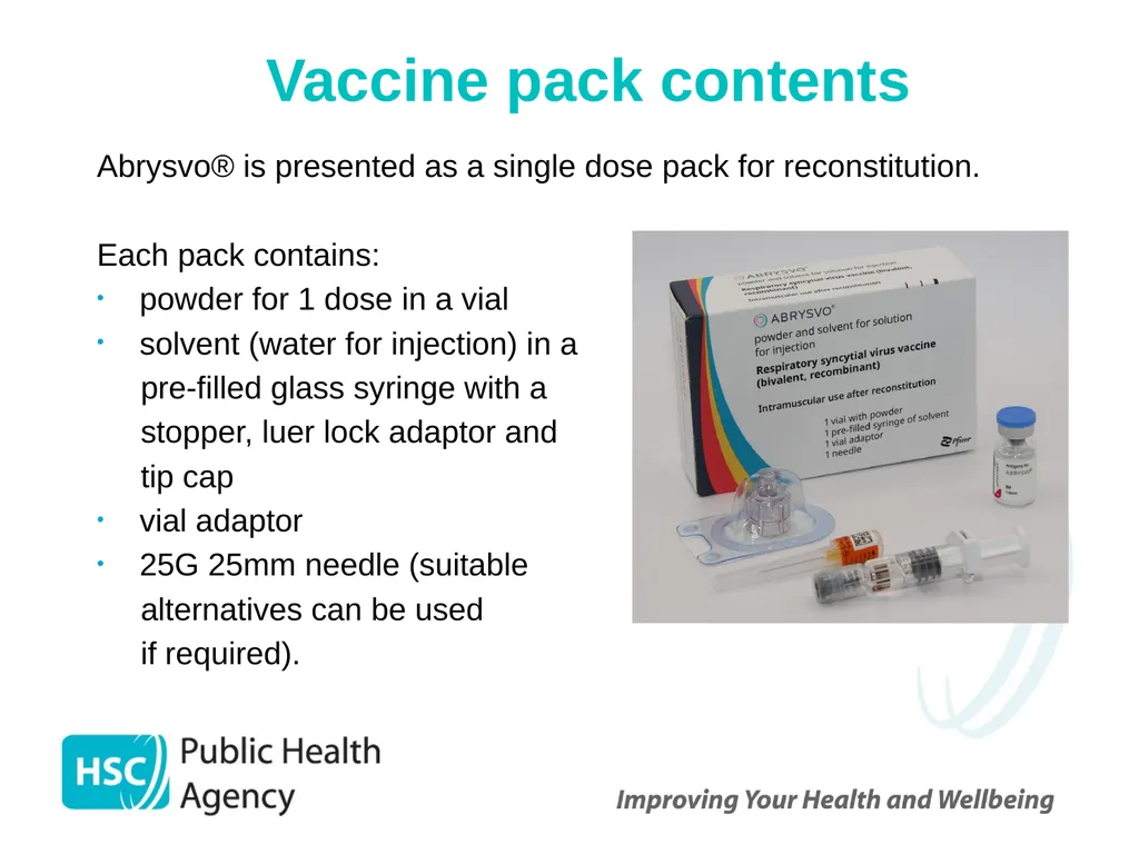Respiratory syncytial virus (RSV) immunisation for - slide 23 of 39