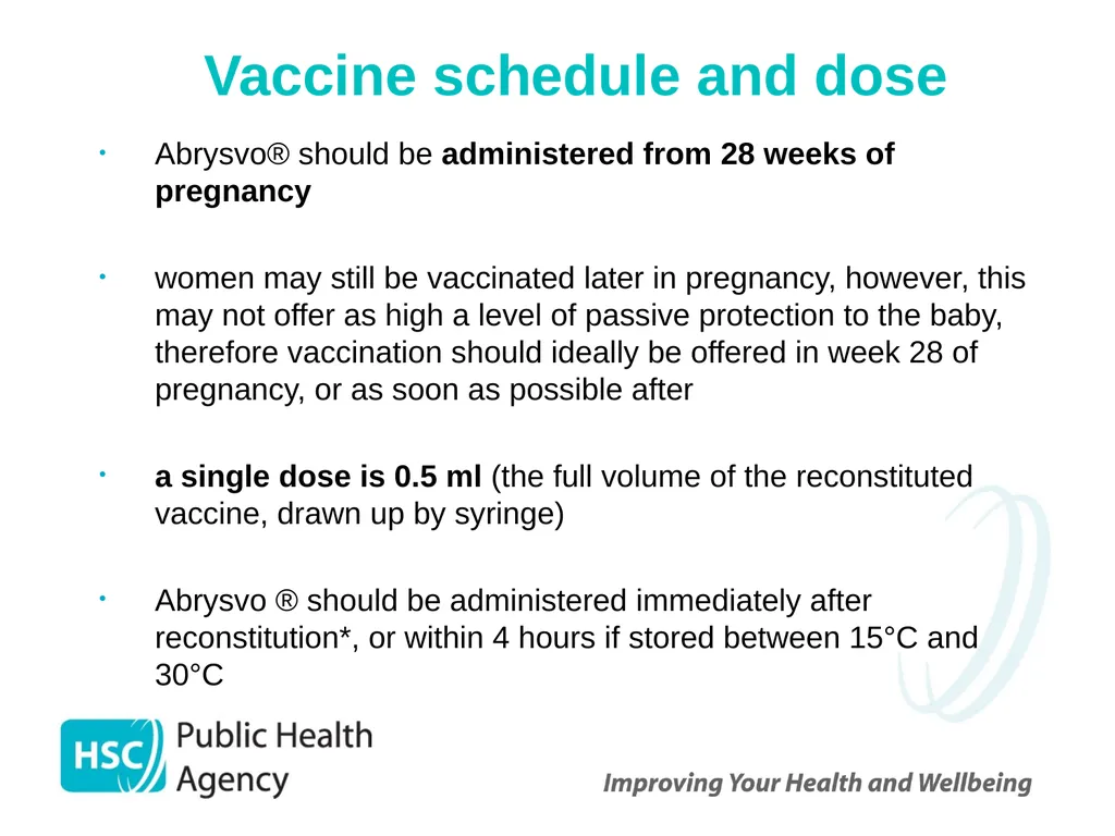Respiratory syncytial virus (RSV) immunisation for - slide 27 of 39