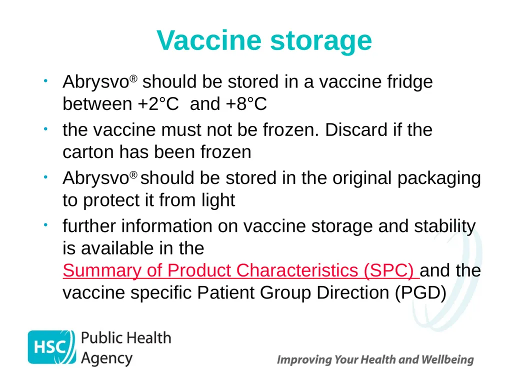 Respiratory syncytial virus (RSV) immunisation for - slide 28 of 39