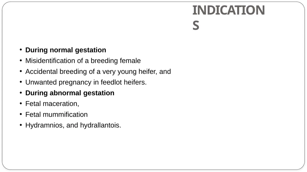 INDUCTION OF PARTURITION & ELECTIVE TERMINATION OF - slide 8 of 28