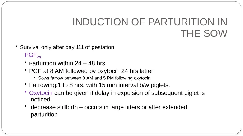 INDUCTION OF PARTURITION & ELECTIVE TERMINATION OF - slide 15 of 28