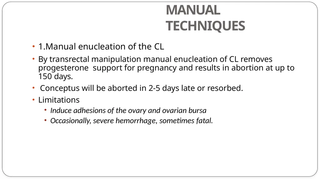 INDUCTION OF PARTURITION & ELECTIVE TERMINATION OF - slide 21 of 28