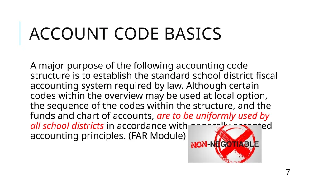 Mastering the FASRG Account Codes Dates: February - slide 7 of 106