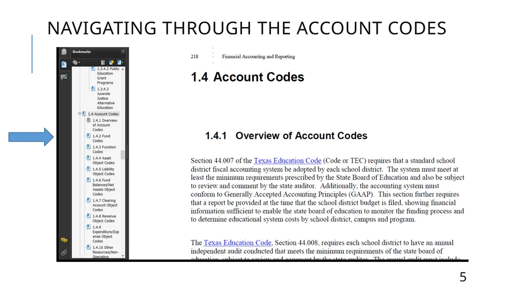 Mastering the FASRG Account Codes Dates: February - slide 5 of 106