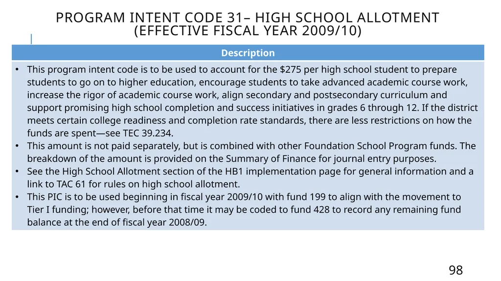 Mastering the FASRG Account Codes Dates: February - slide 98 of 106