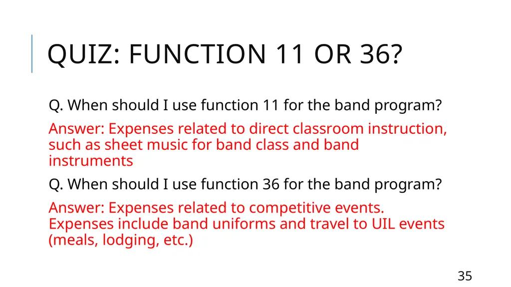 Mastering the FASRG Account Codes Dates: February - slide 35 of 106