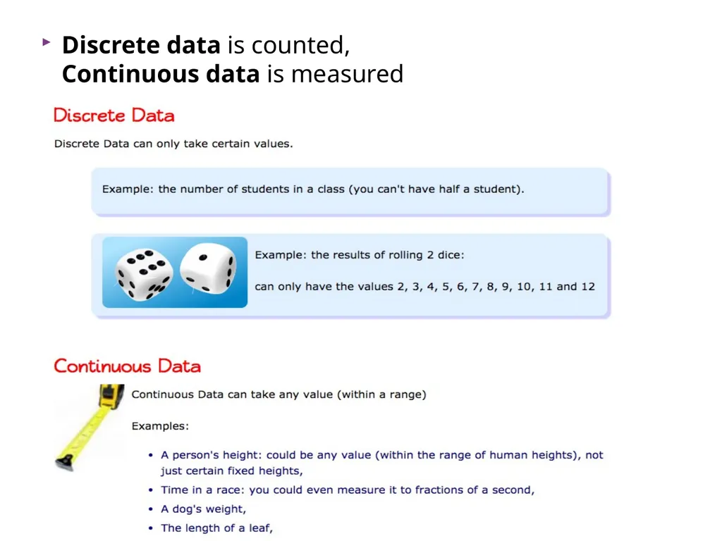 discrete secondary Categorical primary Numerical - slide 7 of 20