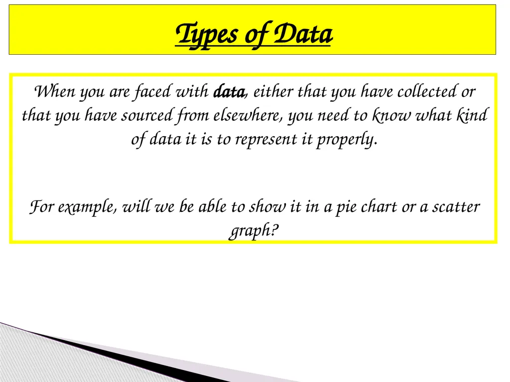 discrete secondary Categorical primary Numerical - slide 4 of 20