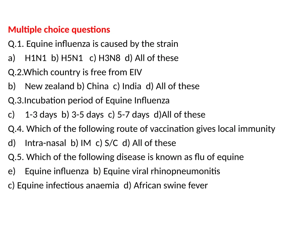 Equine Influenza (Flu) Dr Mritunjay Kumar - slide 9 of 10