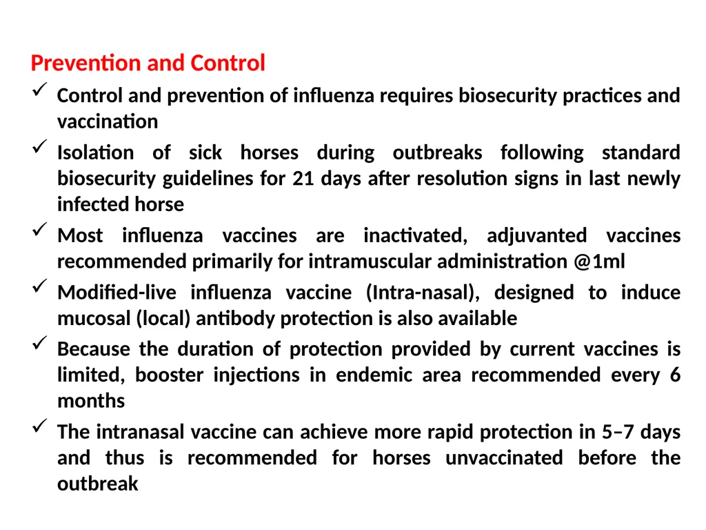 Equine Influenza (Flu) Dr Mritunjay Kumar - slide 7 of 10
