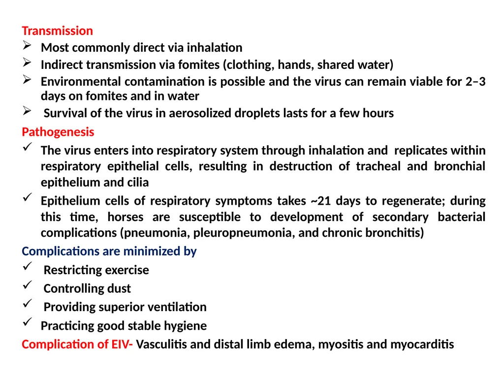 Equine Influenza (Flu) Dr Mritunjay Kumar - slide 3 of 10