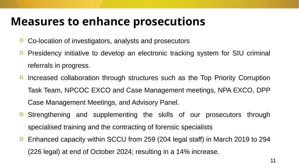 20 November 2024 SIU REFERRALS TO NPA PRESENTATION - slide 11 of 60