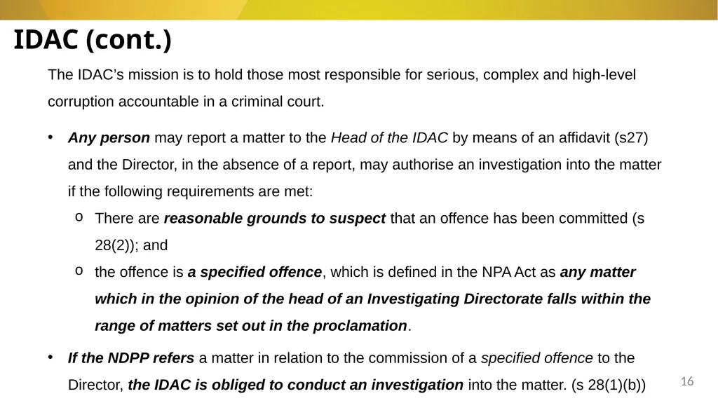 20 November 2024 SIU REFERRALS TO NPA PRESENTATION - slide 16 of 60