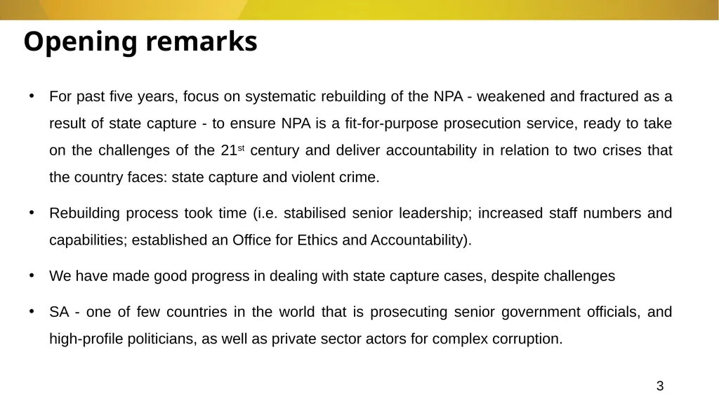 20 November 2024 SIU REFERRALS TO NPA PRESENTATION - slide 3 of 60