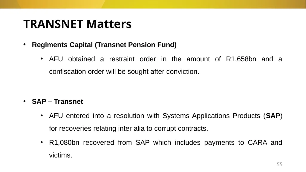 20 November 2024 SIU REFERRALS TO NPA PRESENTATION - slide 55 of 60