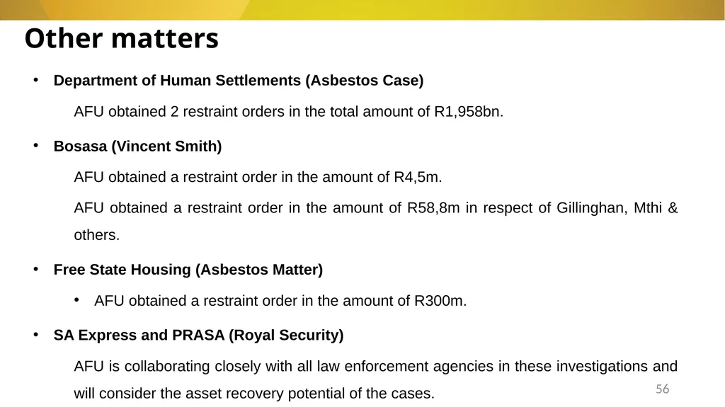 20 November 2024 SIU REFERRALS TO NPA PRESENTATION - slide 56 of 60