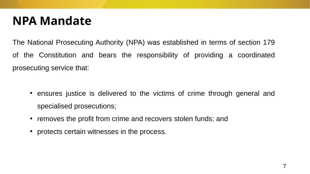 20 November 2024 SIU REFERRALS TO NPA PRESENTATION - slide 7 of 60