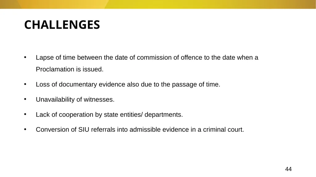20 November 2024 SIU REFERRALS TO NPA PRESENTATION - slide 44 of 60