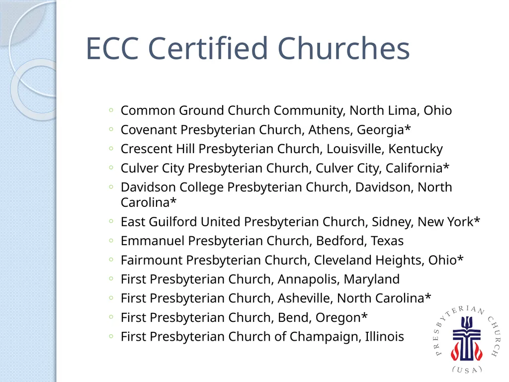 PC(USA) Environmental Ministries - slide 17 of 34