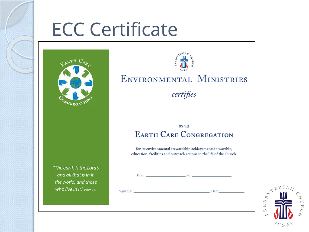 PC(USA) Environmental Ministries - slide 14 of 34