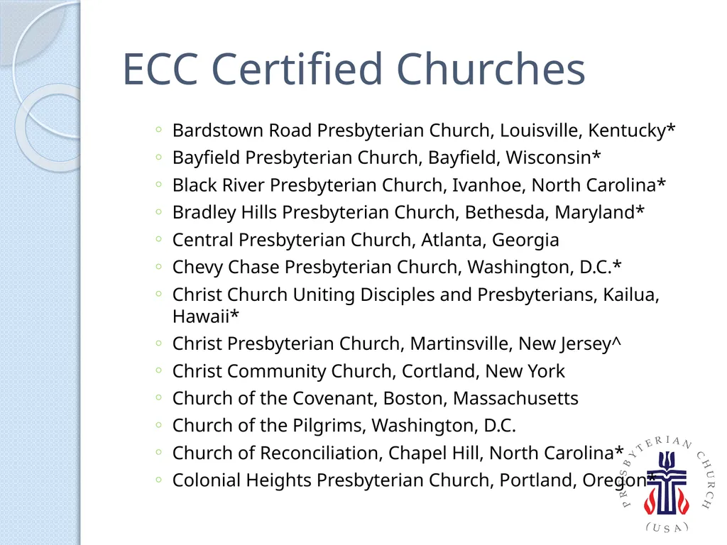 PC(USA) Environmental Ministries - slide 16 of 34